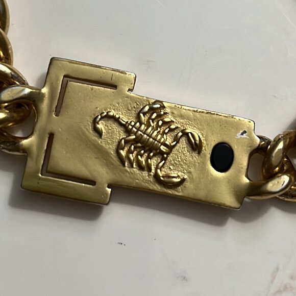 NWT - Zara Men’s Scorpion Brass Bracelet - Size M / 8.5” - Picture 3 of 6